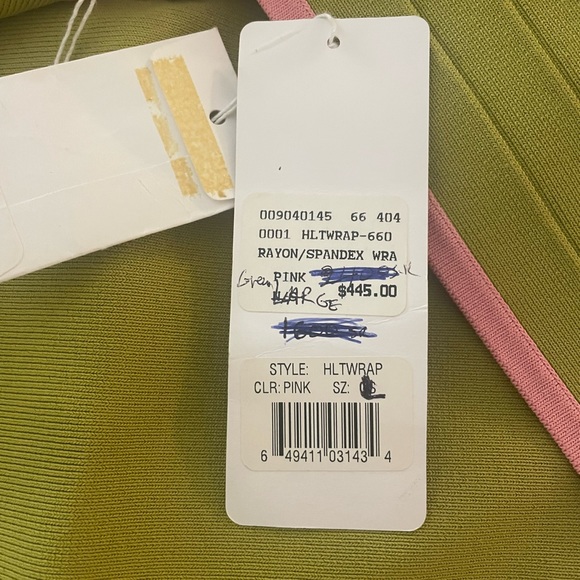 🚫🚫🛑Sold—🛑Herve Leger green ruffle dress NWT - Picture 5 of 5